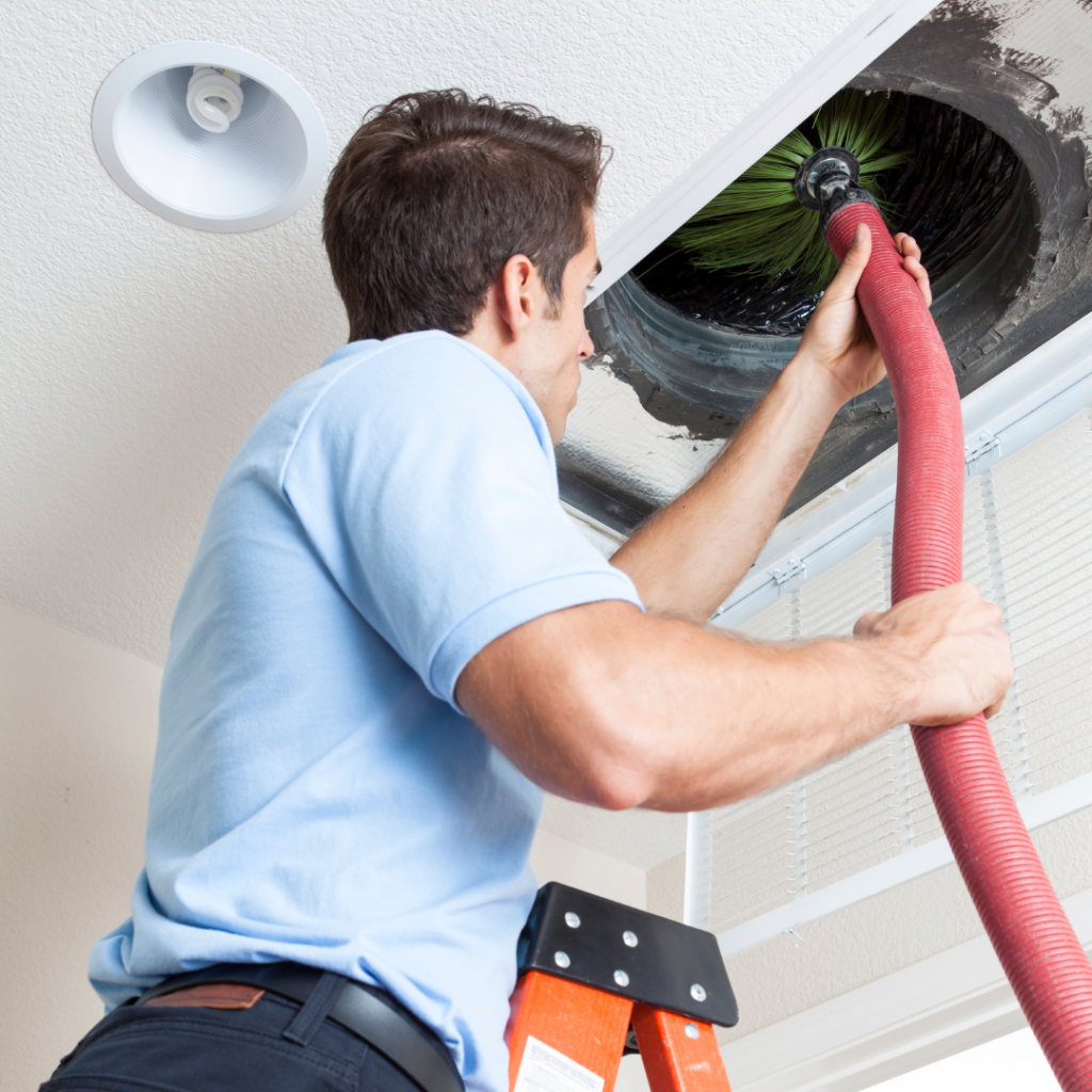 Local Demo: Professional Air Duct Cleaning   duct and dryer vent cleaning