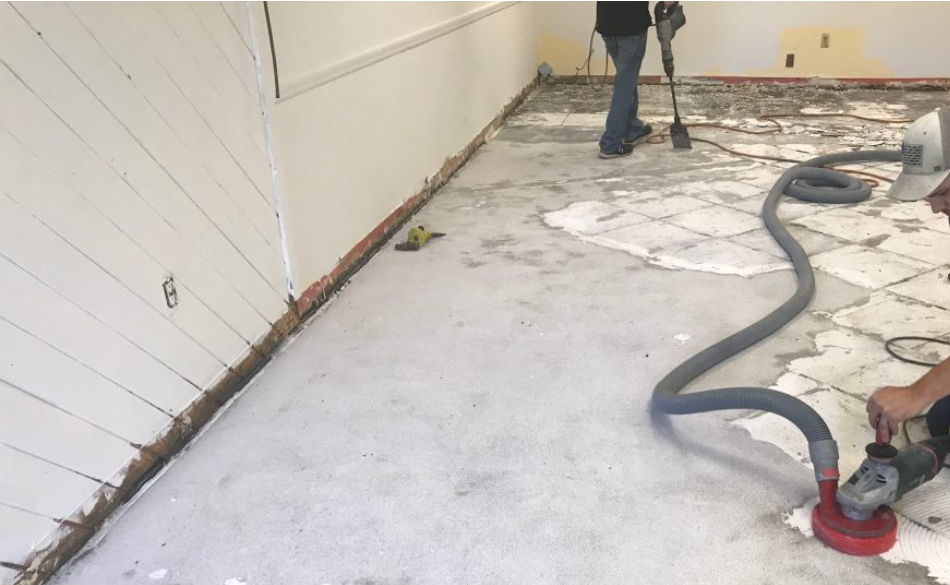flooring removal and subfloor prep