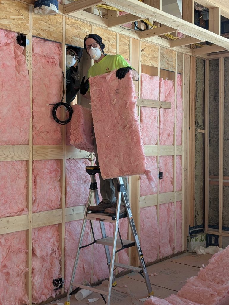 insulation and drywall removal