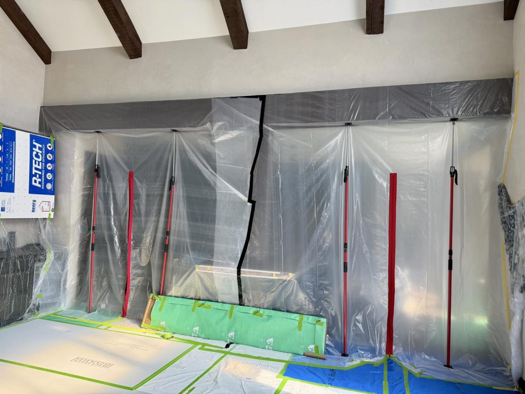 commercial selective demoltion - plstaic barrier