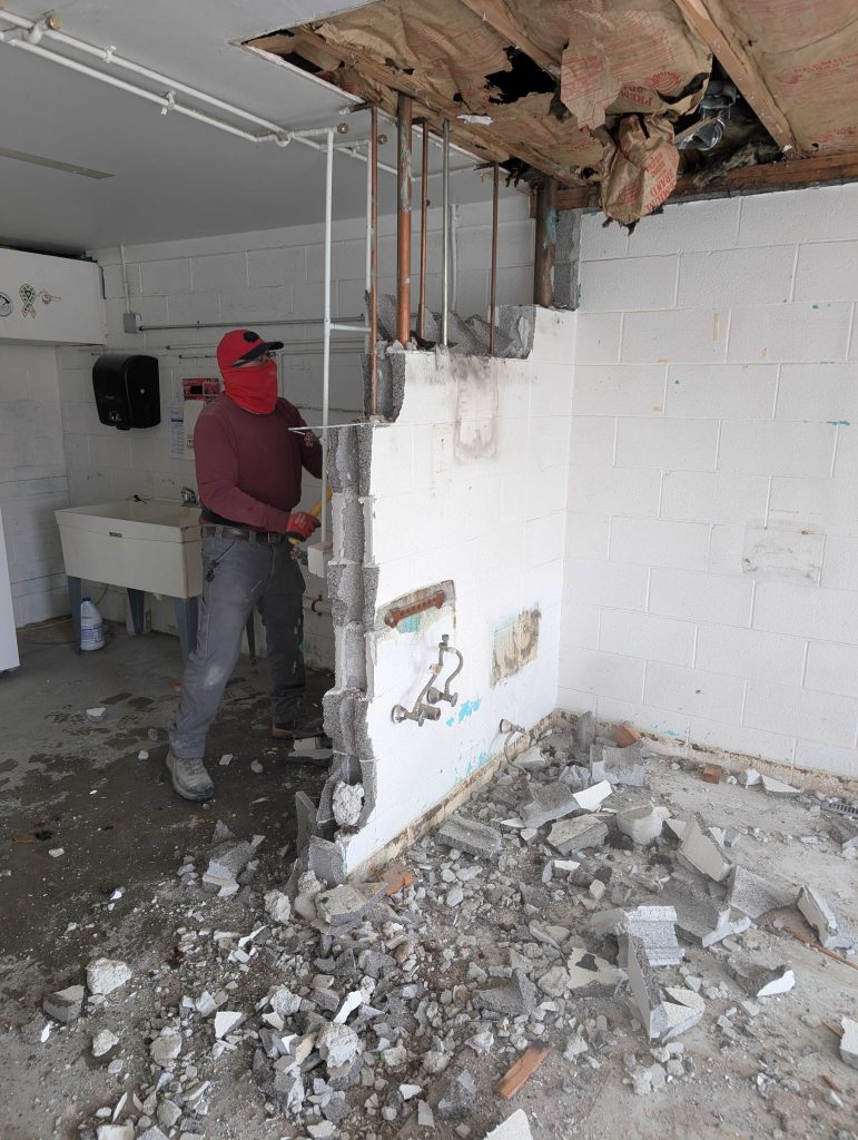 Interior Demolition Services general contractor job-site support - selective demolition