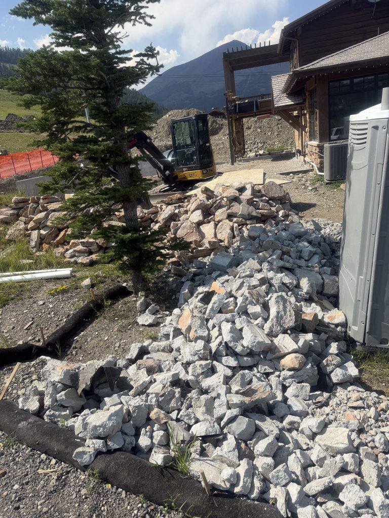 exterior selective demolition for montana home renovation 