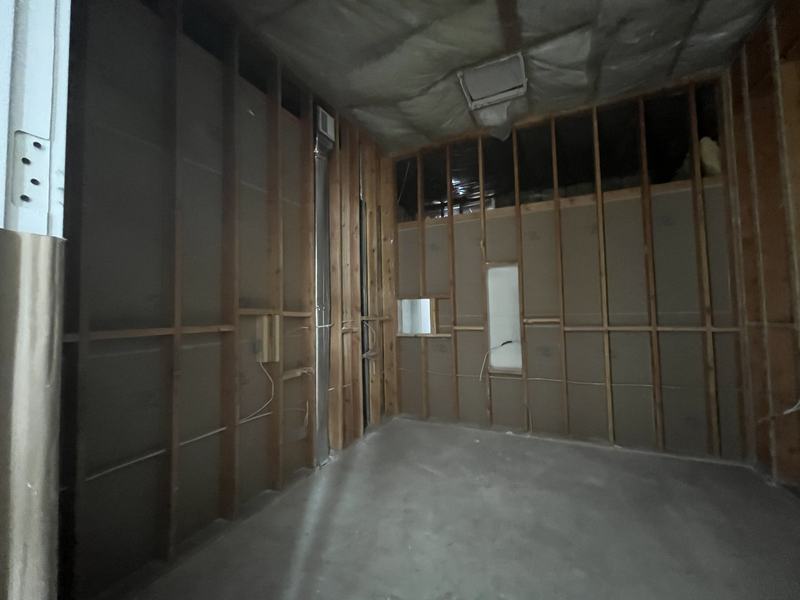 Home interior taken down to the studs during a residential demolition